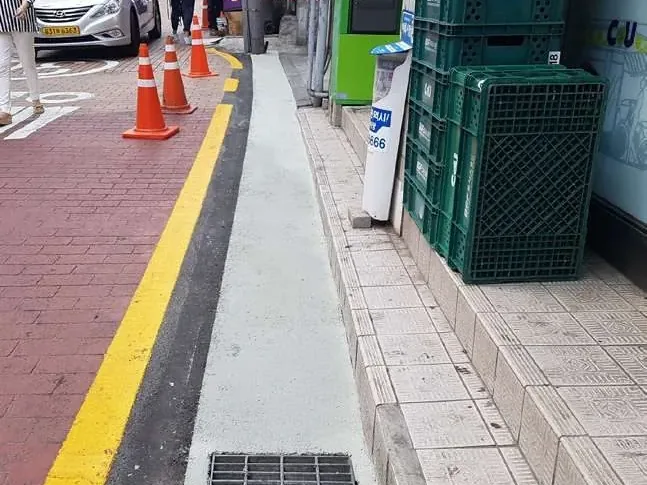 측구 시공 후